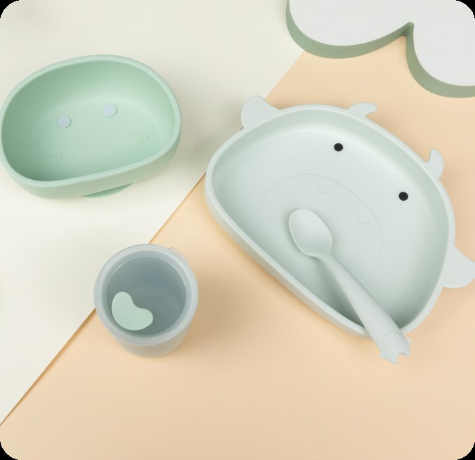 Silicone Baby Tableware Set